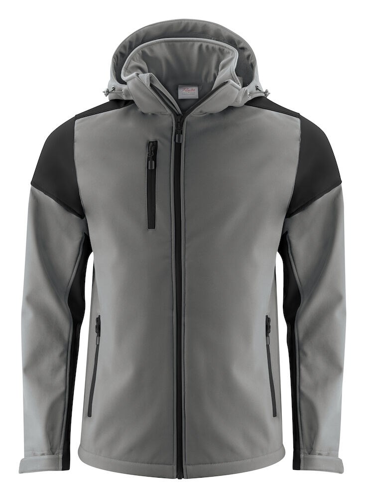 Prime 
Softshell Jas Heren Staalgrijs/Zwart XL